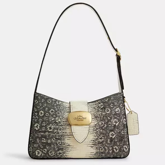 Coach Handbags - SOLD! Coach Lizard Embossed Eliza Shoulder Bag